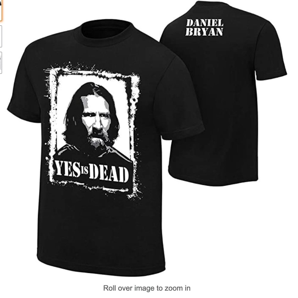WWE Daniel Bryan Yes is Dead Authentic T-Shirt